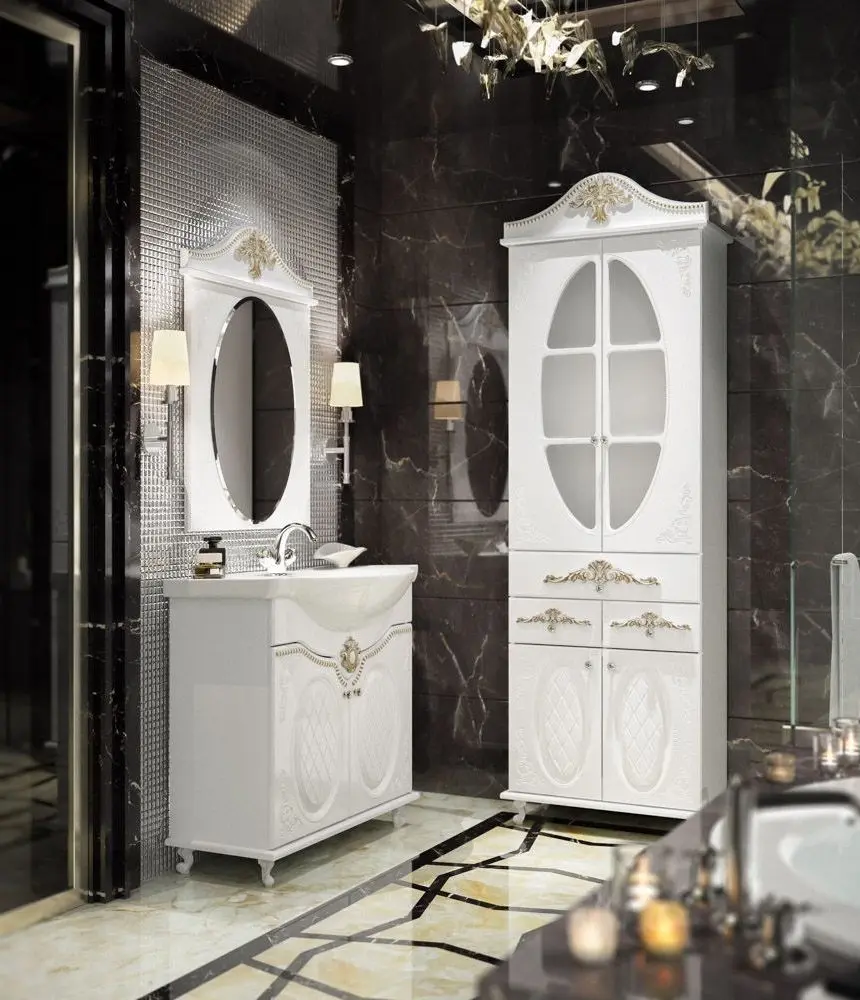 Oglinda КМК 0541.5 Zhozefina (White/Gold)