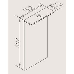 Oglinda Orka Knidos 52x99 (Black) Thumb