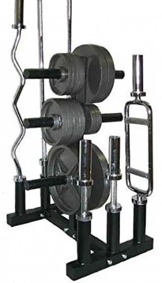 Suport pentru bare si discuri Dayu Fitness DY-DR-1036 (Black) - 2