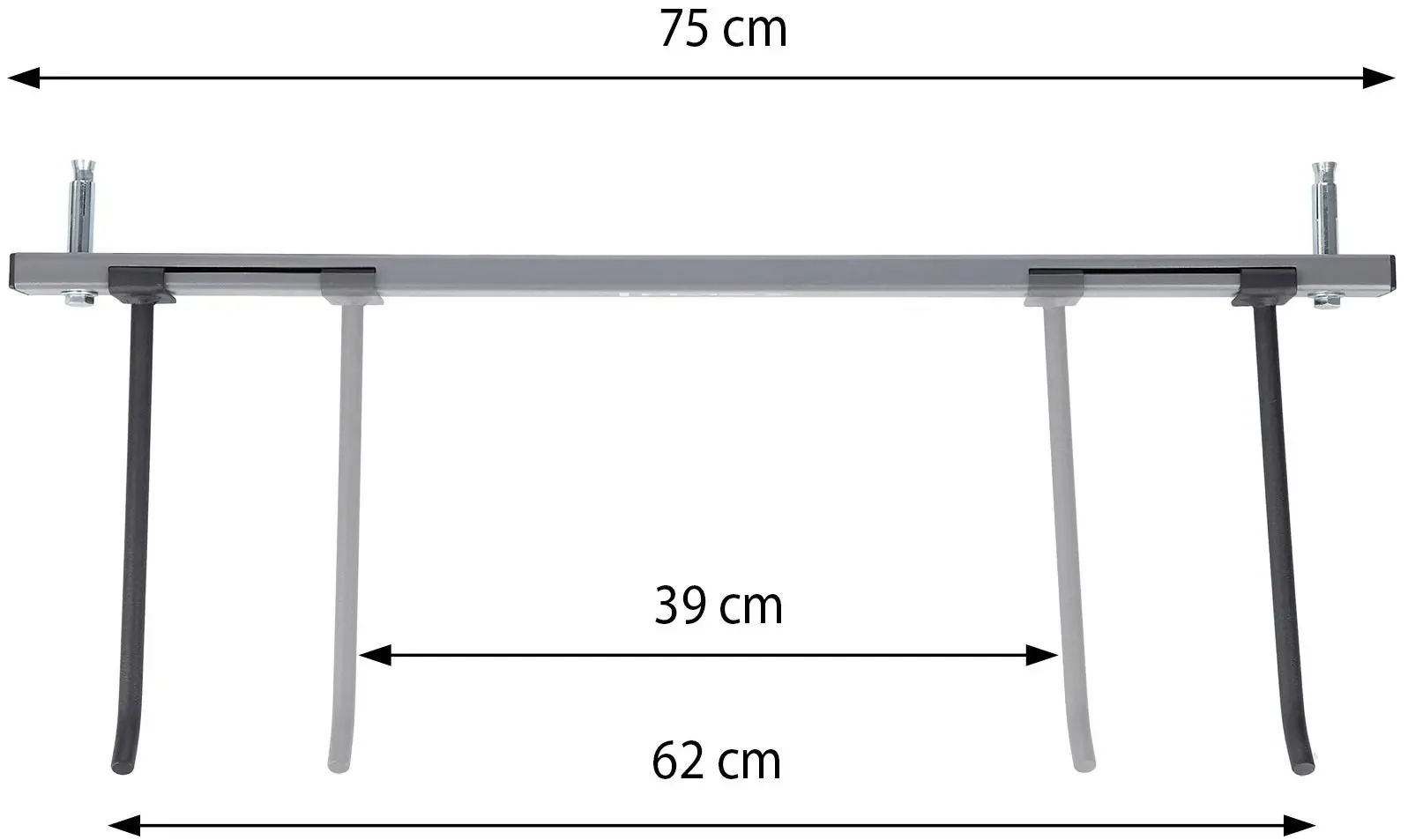 Стойка для аэробных матрасов HMS STR30 (Grey/Black)