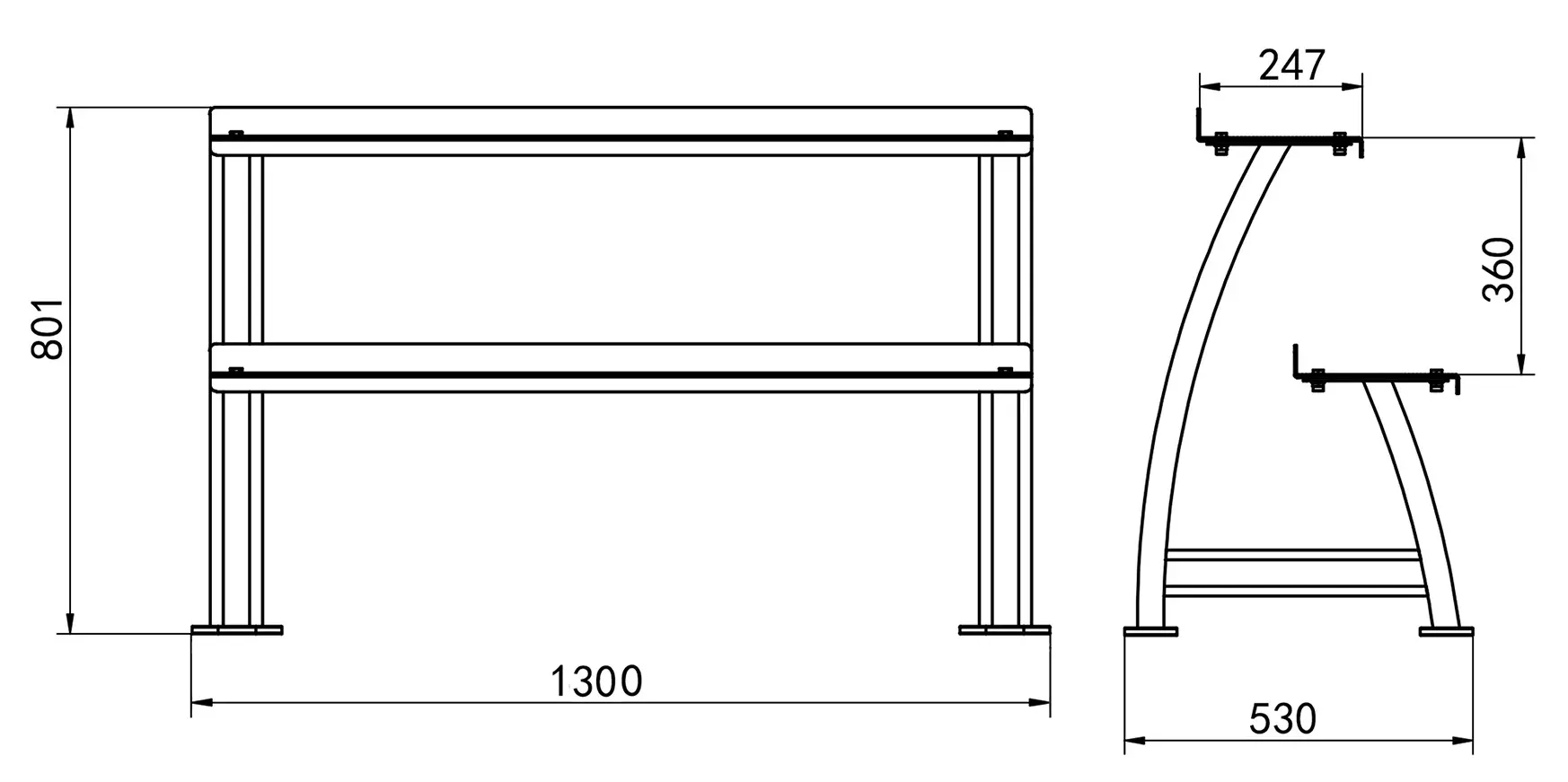 Стойка для гирь HMS STR39 (Black)