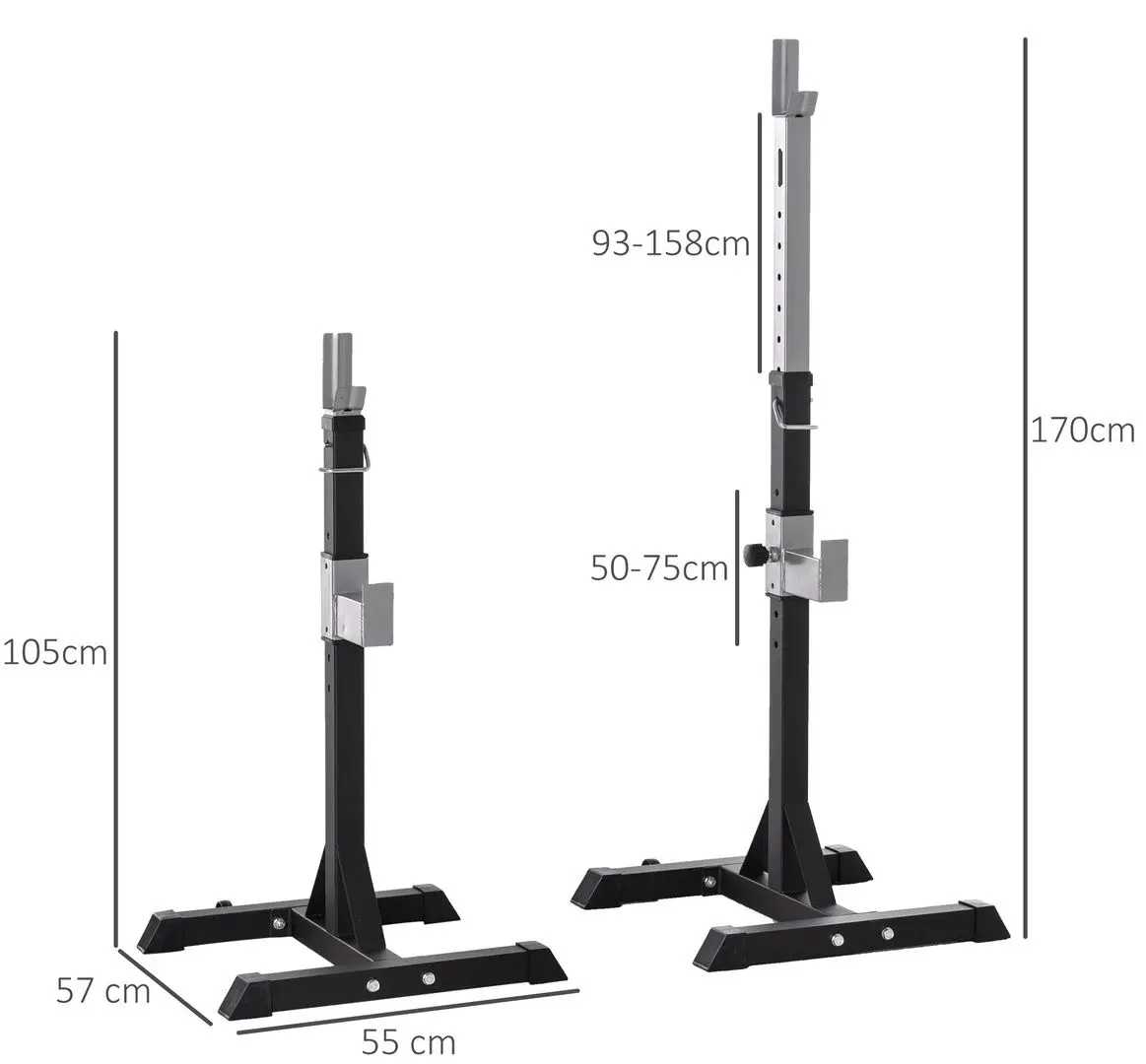 Suport pentru haltera Homcom A91-127 (Black)