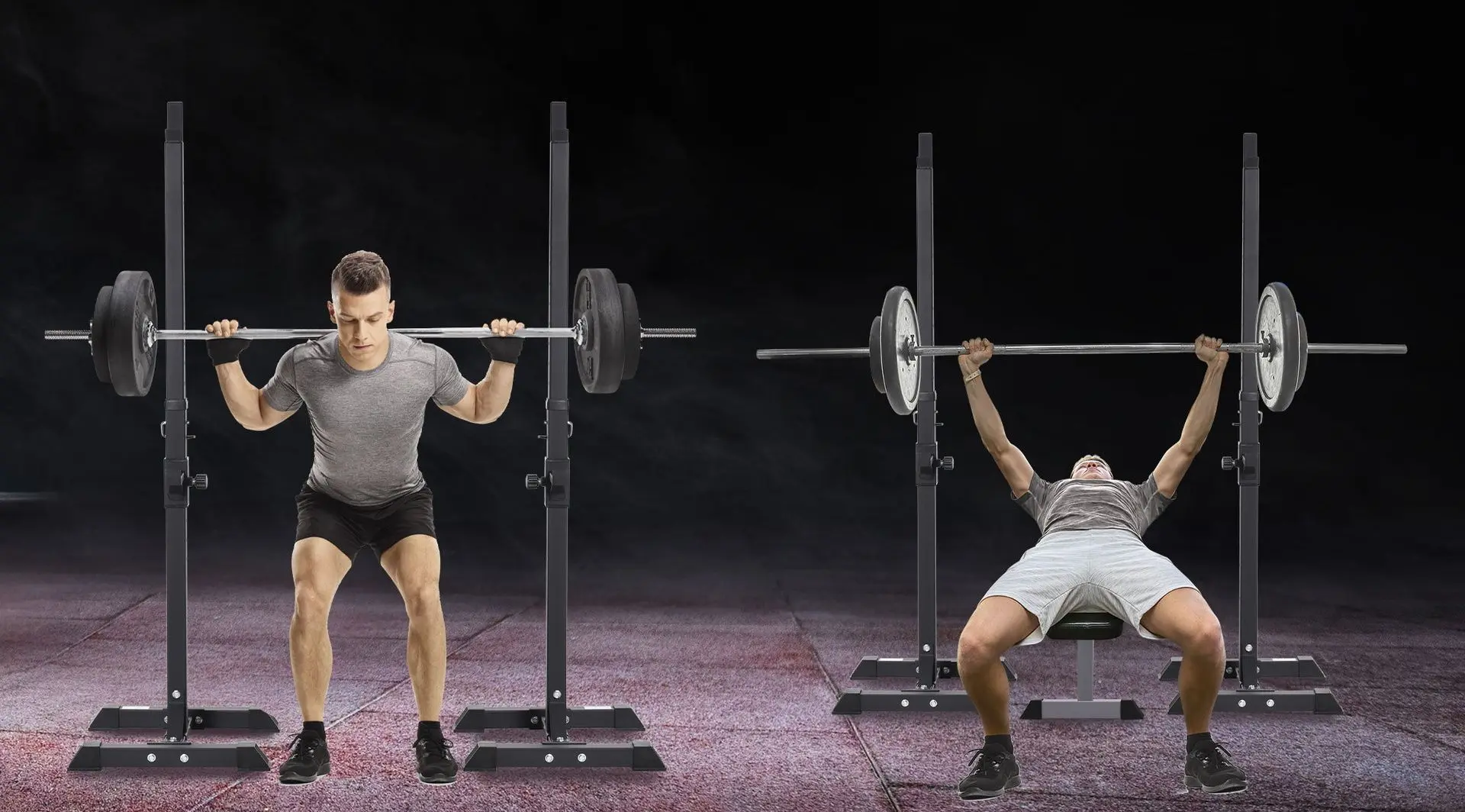 Suport pentru haltera Homcom A91-174 (Black)