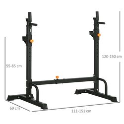 Suport pentru haltera Homcom A91-216BK (Black) Thumb