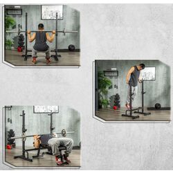 Suport pentru haltera Homcom A91-216BK (Black) Thumb