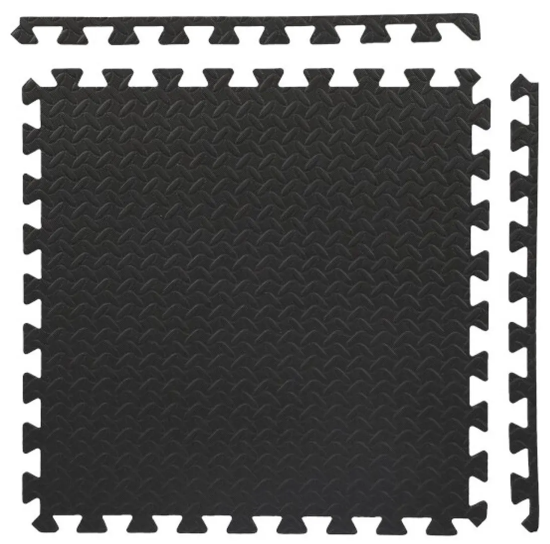 Covoras-puzzle de protectie One Fitness MP10 60x60cm (Black)