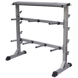 Стойка для гантелей VidaXL 90369 (Grey)