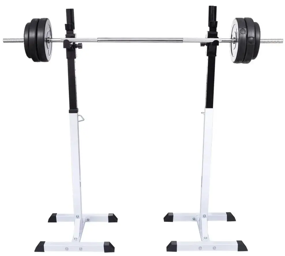 Стойка для штанги VidaXL 90363 (White/Black)
