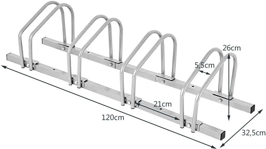 Suport pentru biciclete Costway AT5533SL (Silver)