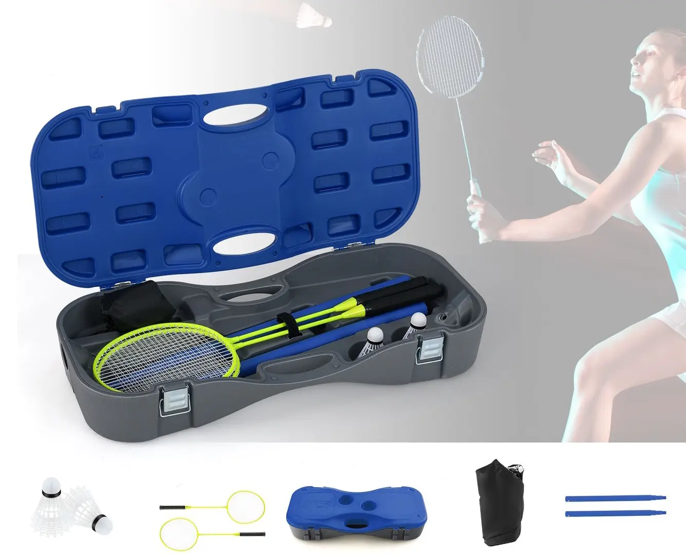 Набор для бадминтона Costway SP38002BL (Blue)