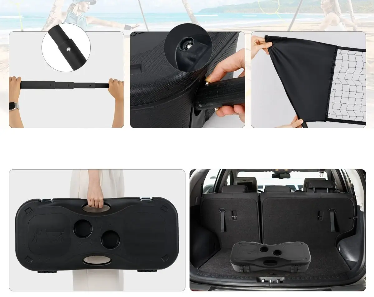 Set de badminton Costway SP38002DK (Black)