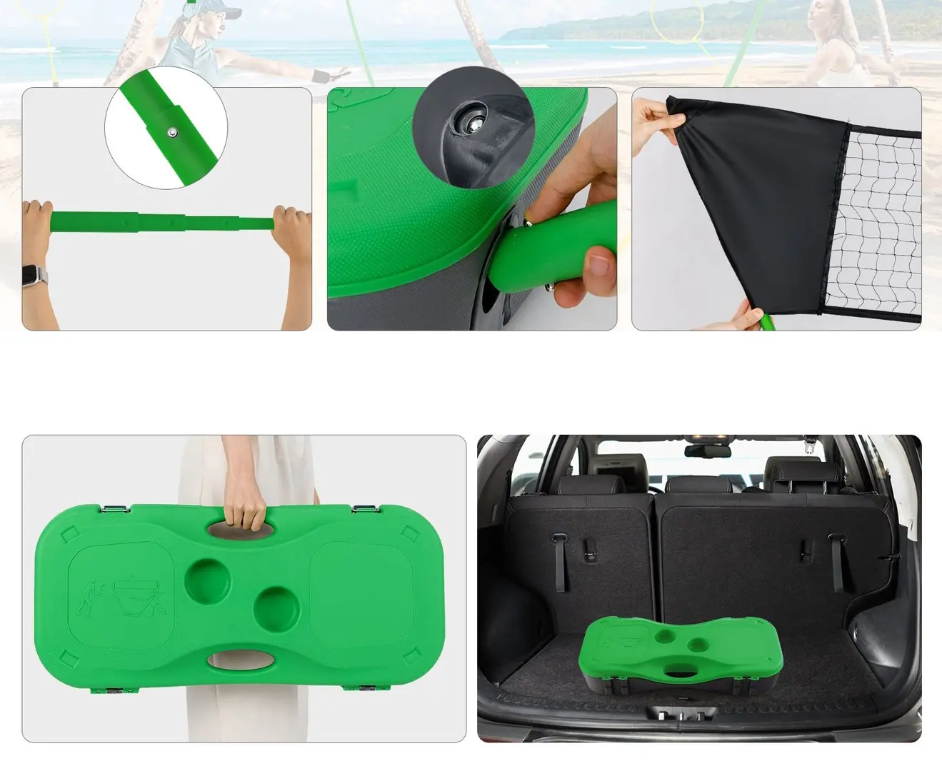 Set de badminton Costway SP38002GN (Green)