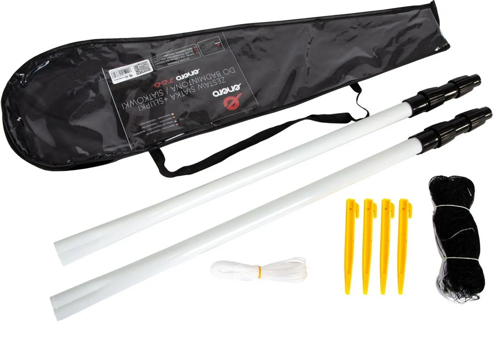 Set pentru badminton Enero 700 583346 (White/Black)