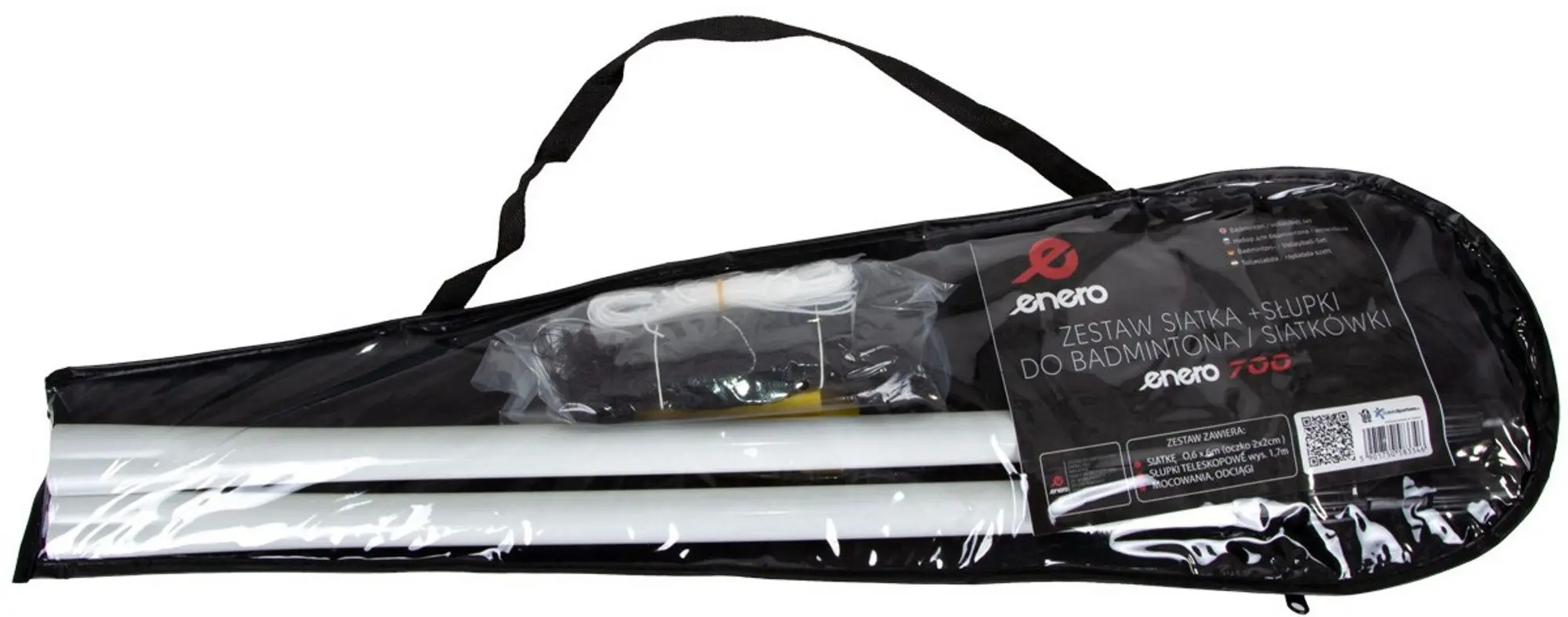 Set pentru badminton Enero 700 583346 (White/Black)