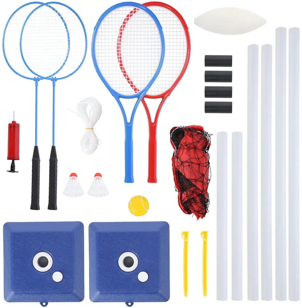 Set de badminton/volei/tenis Nils NT0300 3in1 (Red/Blue) - 9