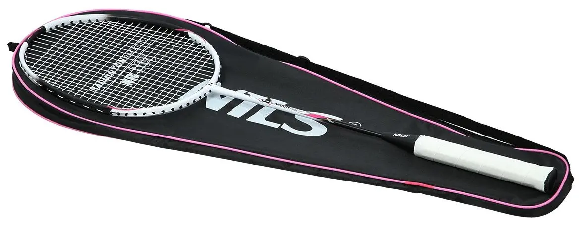 Paleta badminton Nils NR305 (White/Black)