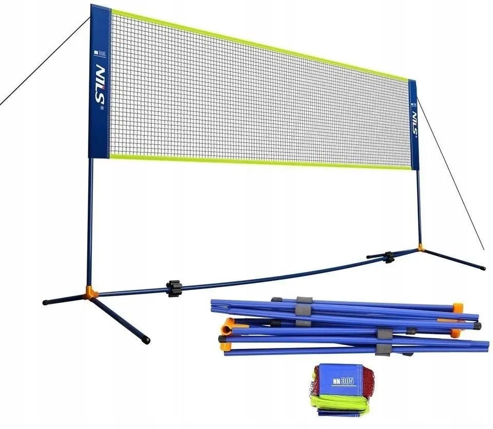 Сетка для бадминтона Nils NN305 (White/Blue)