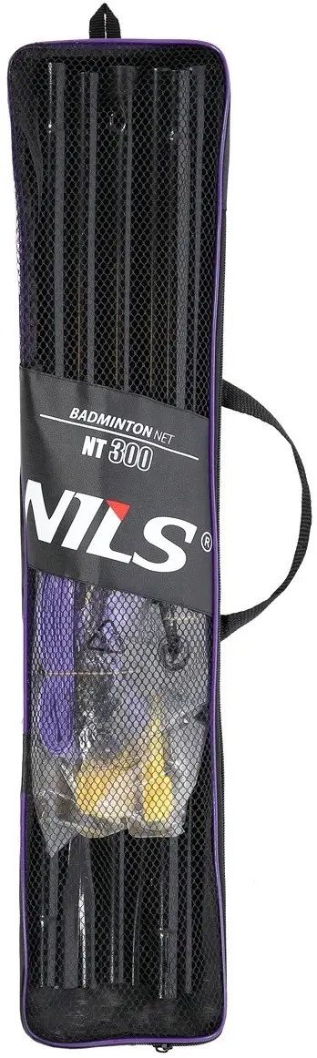 Сетка для бадминтона Nils NT300 (White/Violet)