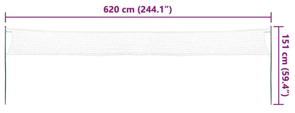 Set de badminton VidaXL 4016331 (Blue/Red)