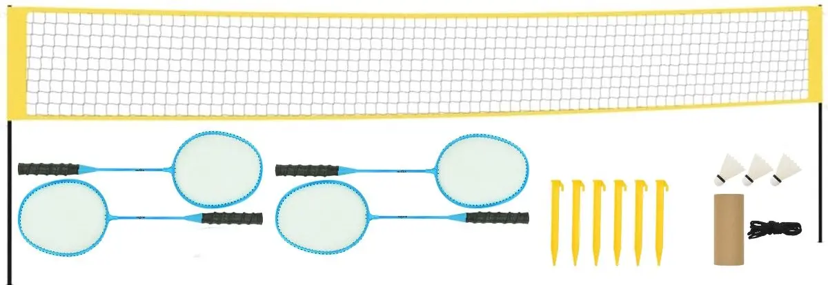 Set pentru badminton  VidaXL 93745 (Yellow/Black)