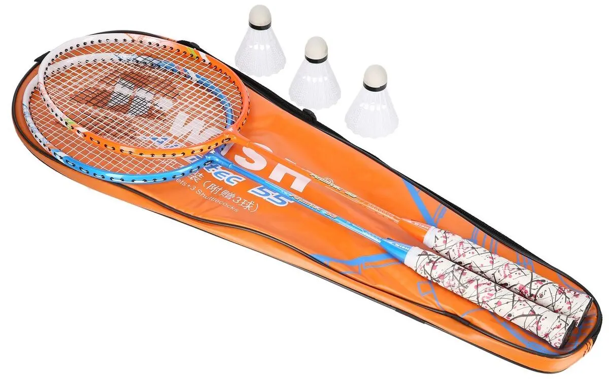 Set de badminton Wish Alumtec 55K (Orange/Blue)