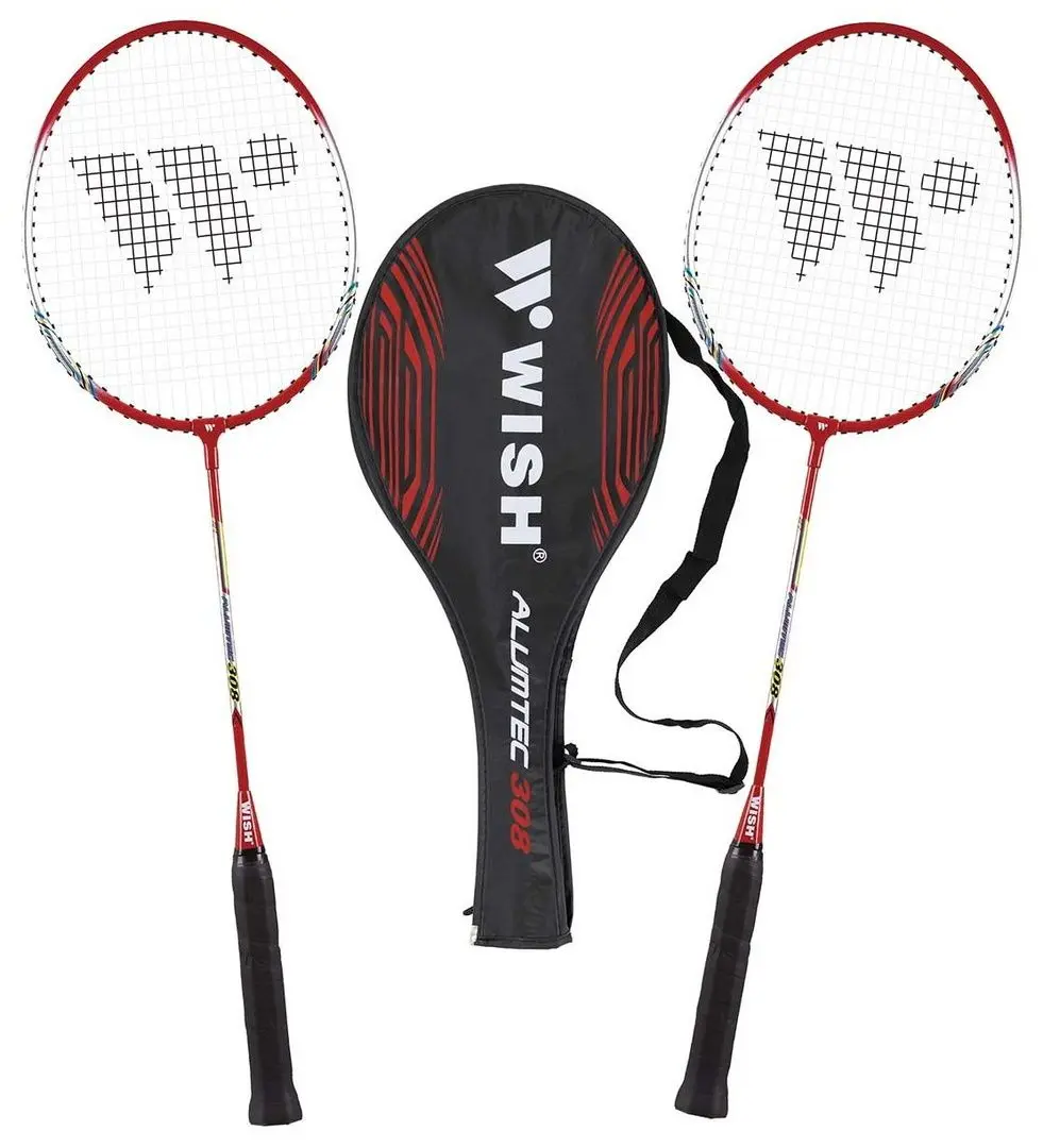 Ракетки для бадминтона Wish Alumtec 308 (Red/Black) - 2