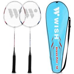 Palete pentru badminton Wish Steeltec 9K (White)
