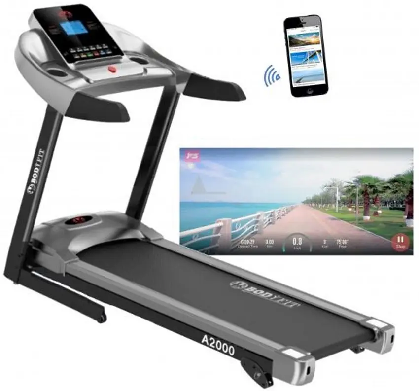 Banda de alergare BodyFit A2000 (Black/Grey)