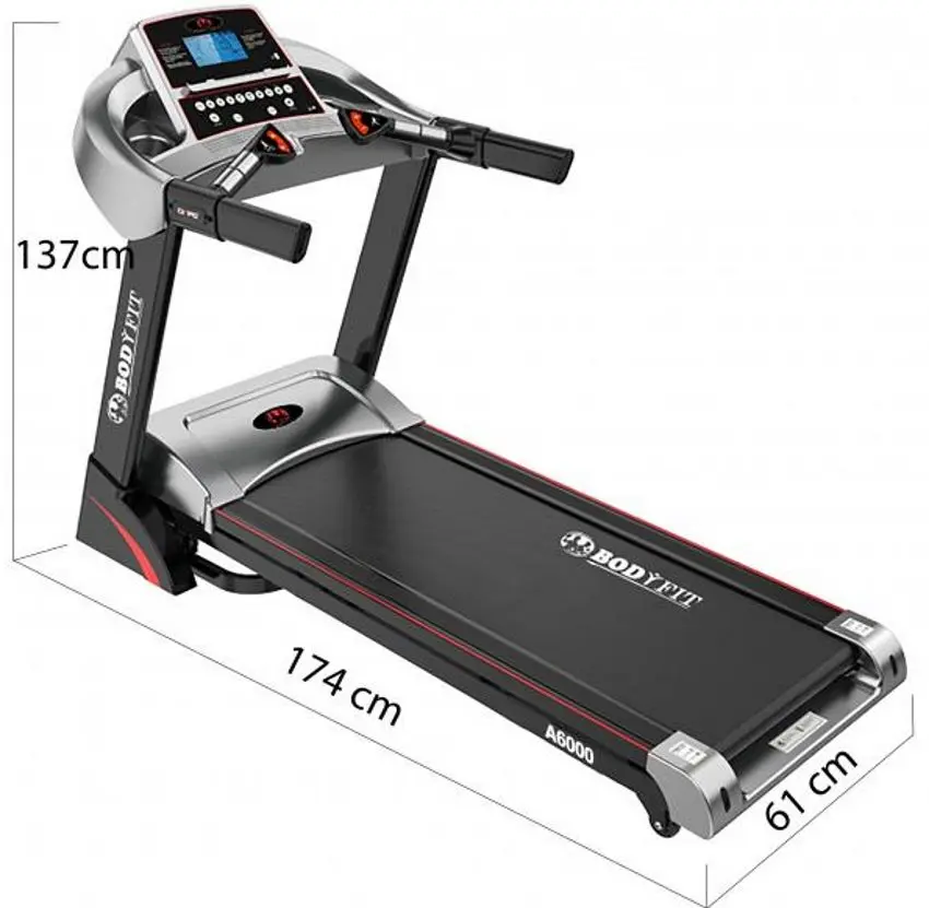 Banda de alergare BodyFit A6000 (Black/Grey)