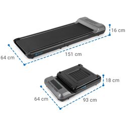 Banda de alergare Capital Sports Compact Space (Black) Thumb