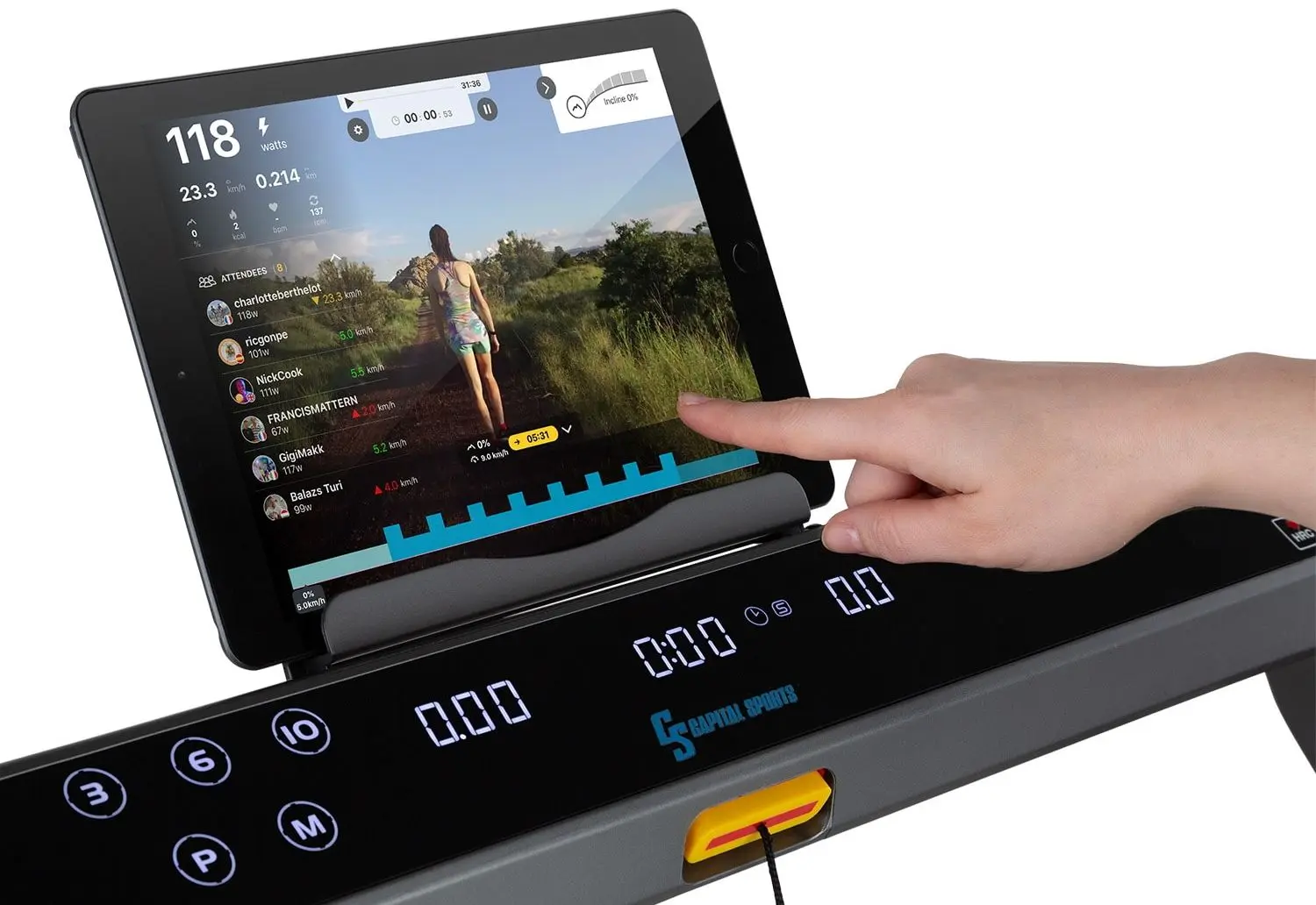 Banda de alergare Capital Sports Compact Space X (Black)