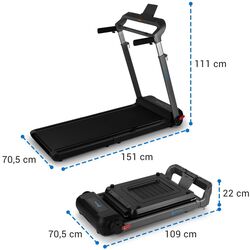 Banda de alergare Capital Sports Compact Space X (Black) Thumb