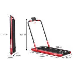 Banda de alergare Costway SP37513DE-RE (Red) Thumb