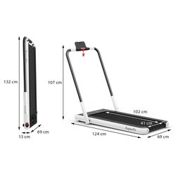 Banda de alergare Costway SP37513DE-WH (White) Thumb