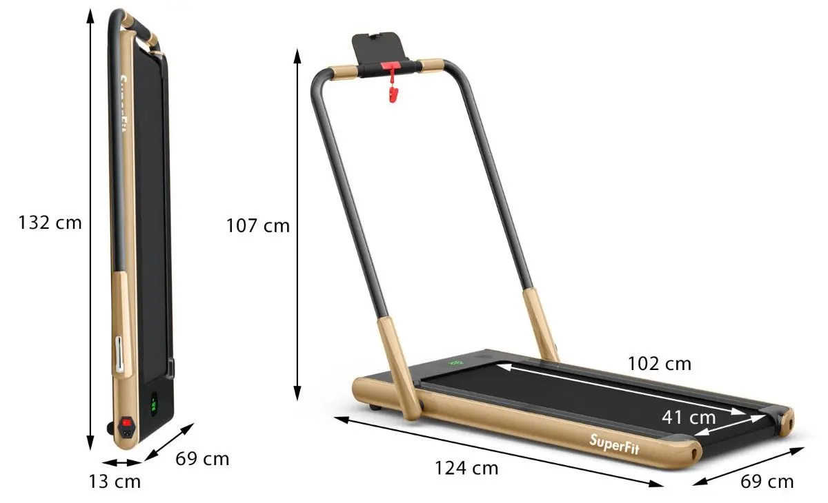 Беговая дорожка Costway SP37513DE-YE (Yellow) - 7