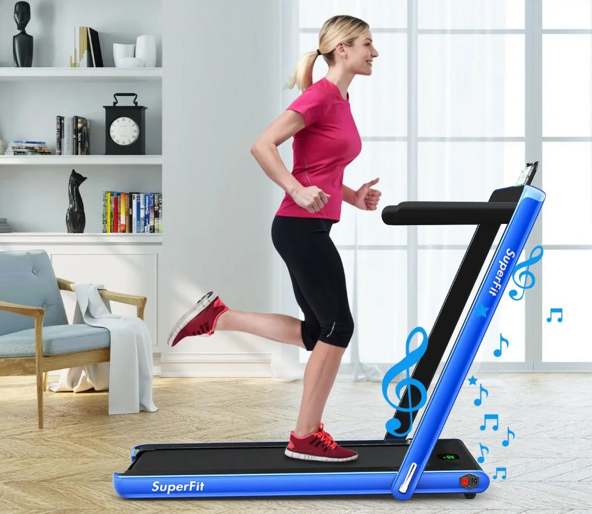 Banda de alergare Costway SP37514DE-NY (Navy)