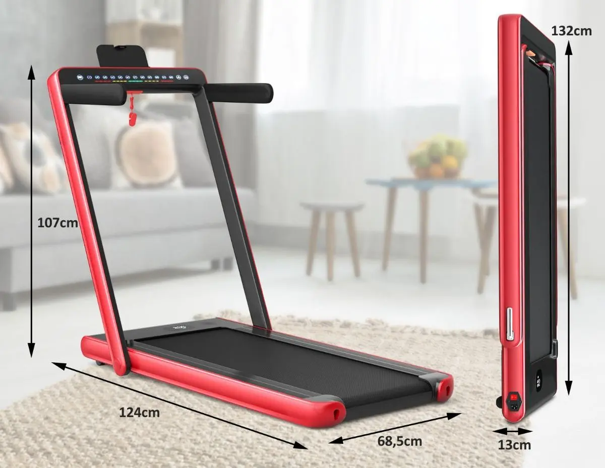 Беговая дорожка Costway SP37522DE-RE (Red) - 5