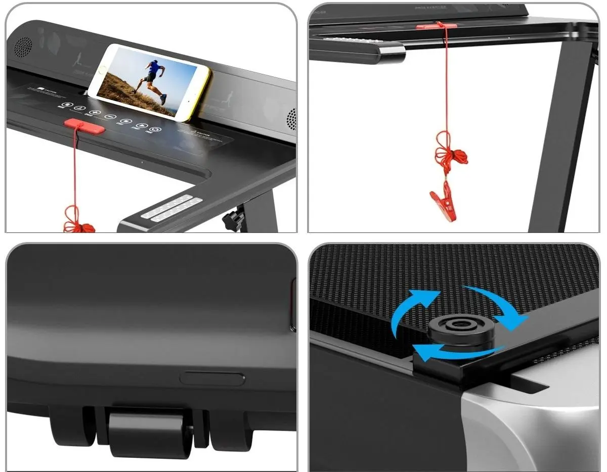 Banda de alergare Costway SP37681DE-NY (Black/Blue)