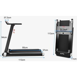 Banda de alergare Costway SP37681DE-RE (Black/Red) Thumb