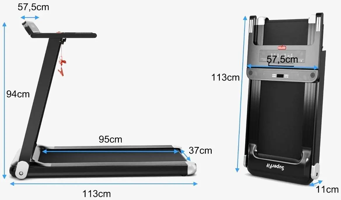 Banda de alergare Costway SP37681DE-SL (Black/Silver)