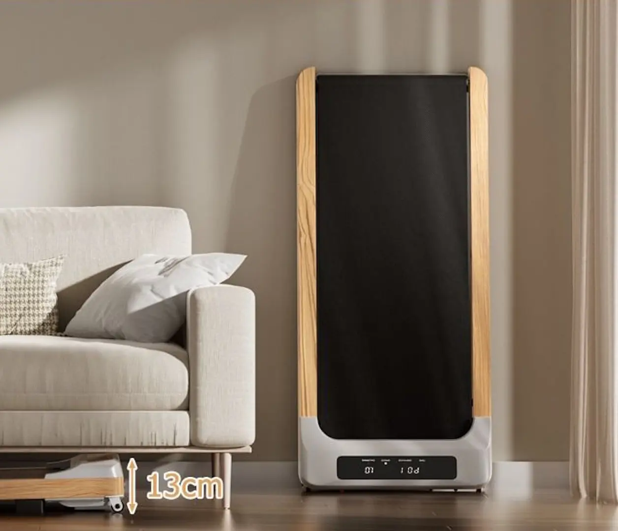 Беговая дорожка Costway SP38090DE-GR (Grey/Wood)