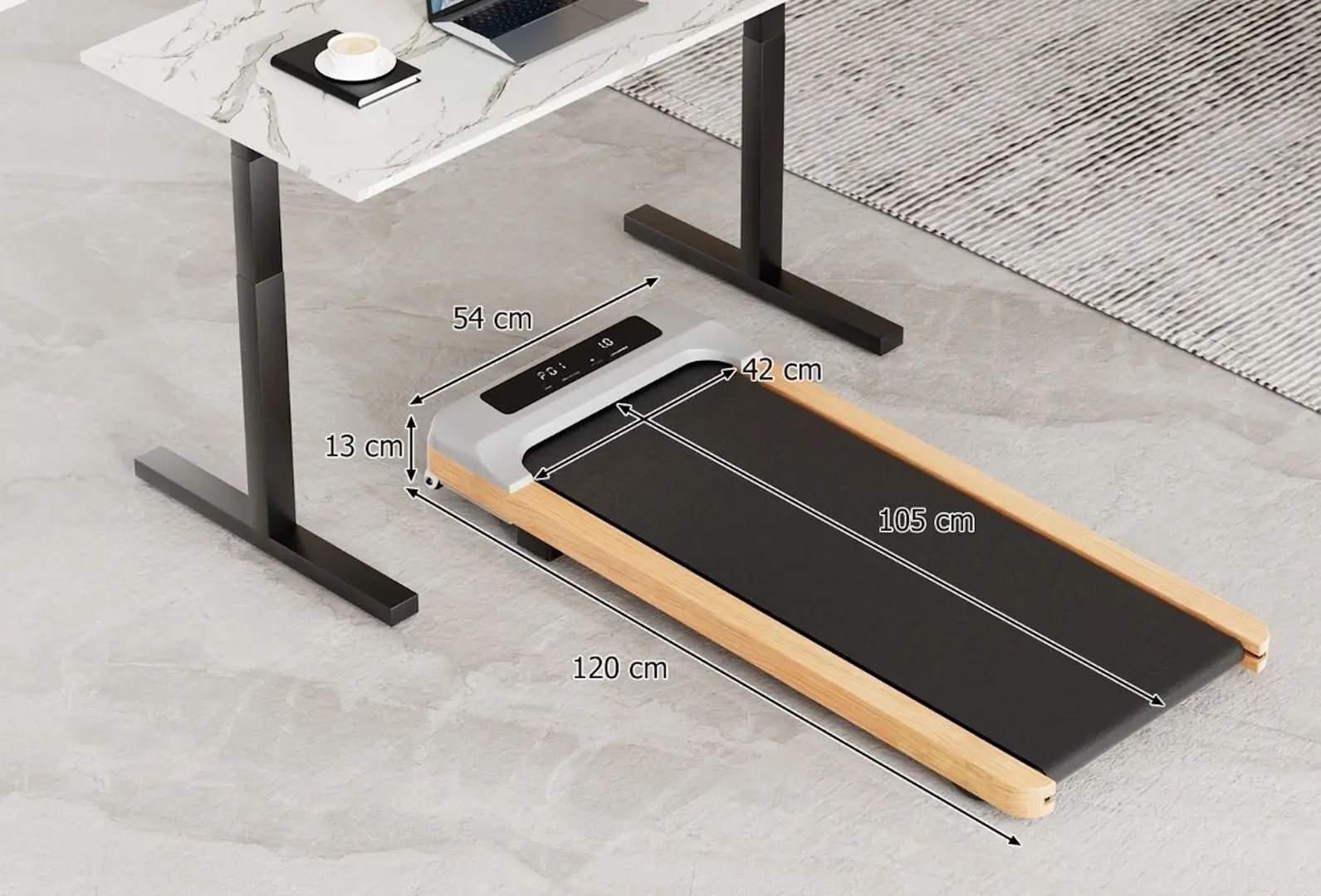 Беговая дорожка Costway SP38090DE-GR (Grey/Wood)
