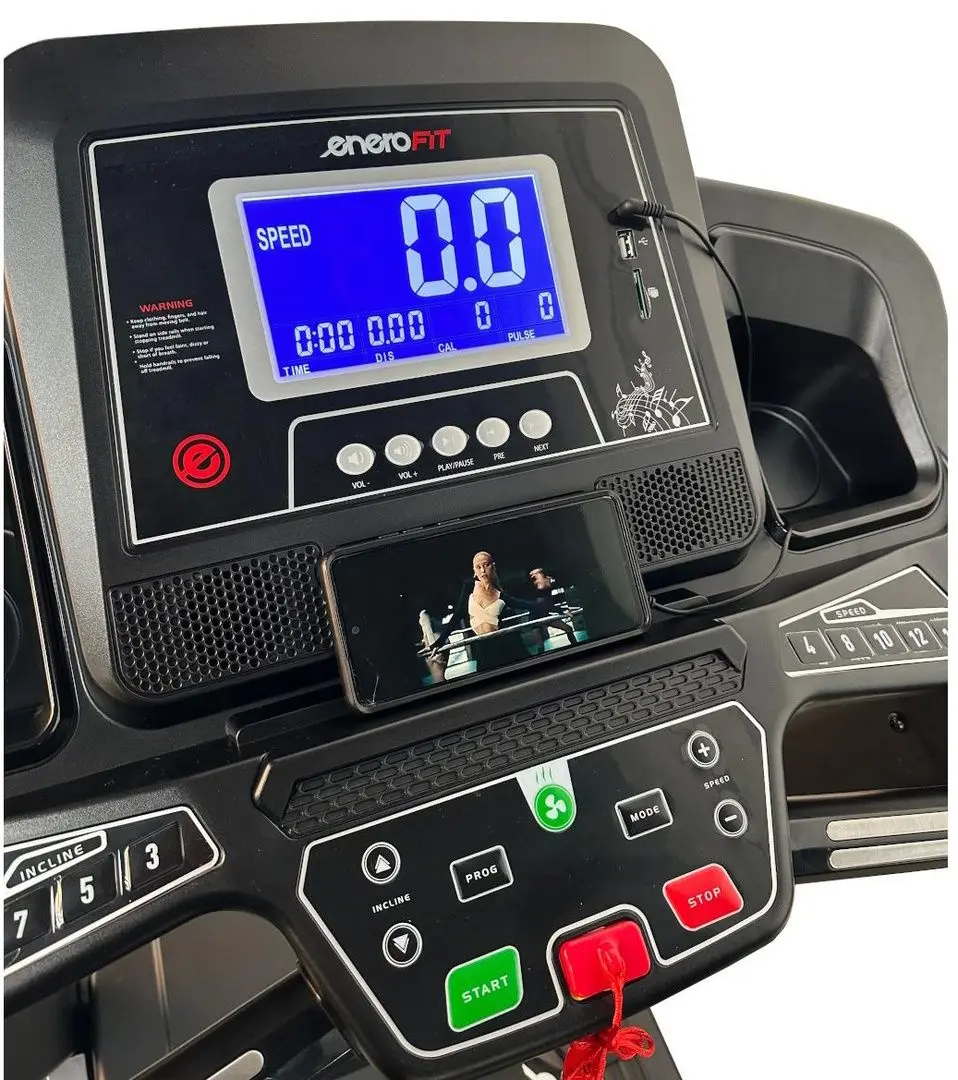 Banda de alergare Enero Fit W800 (Black) - 6