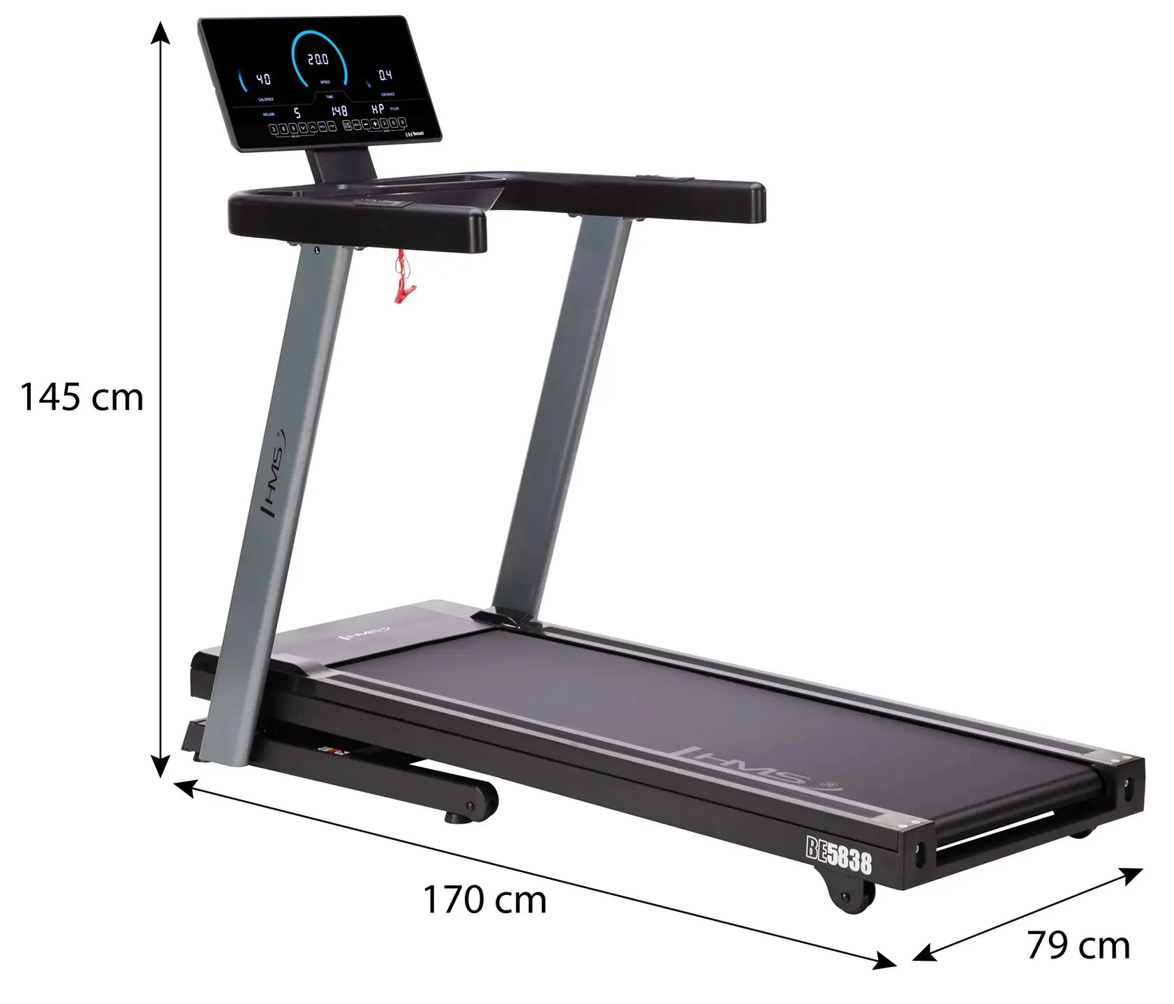 Беговая дорожка HMS BE5838 Premium (Black) - 5