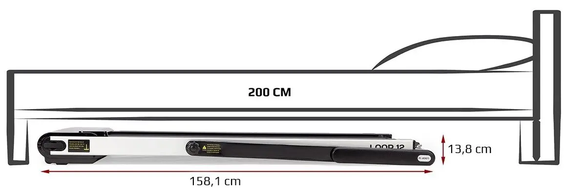 Banda de alergare HMS LOOP12 Multi (Black)