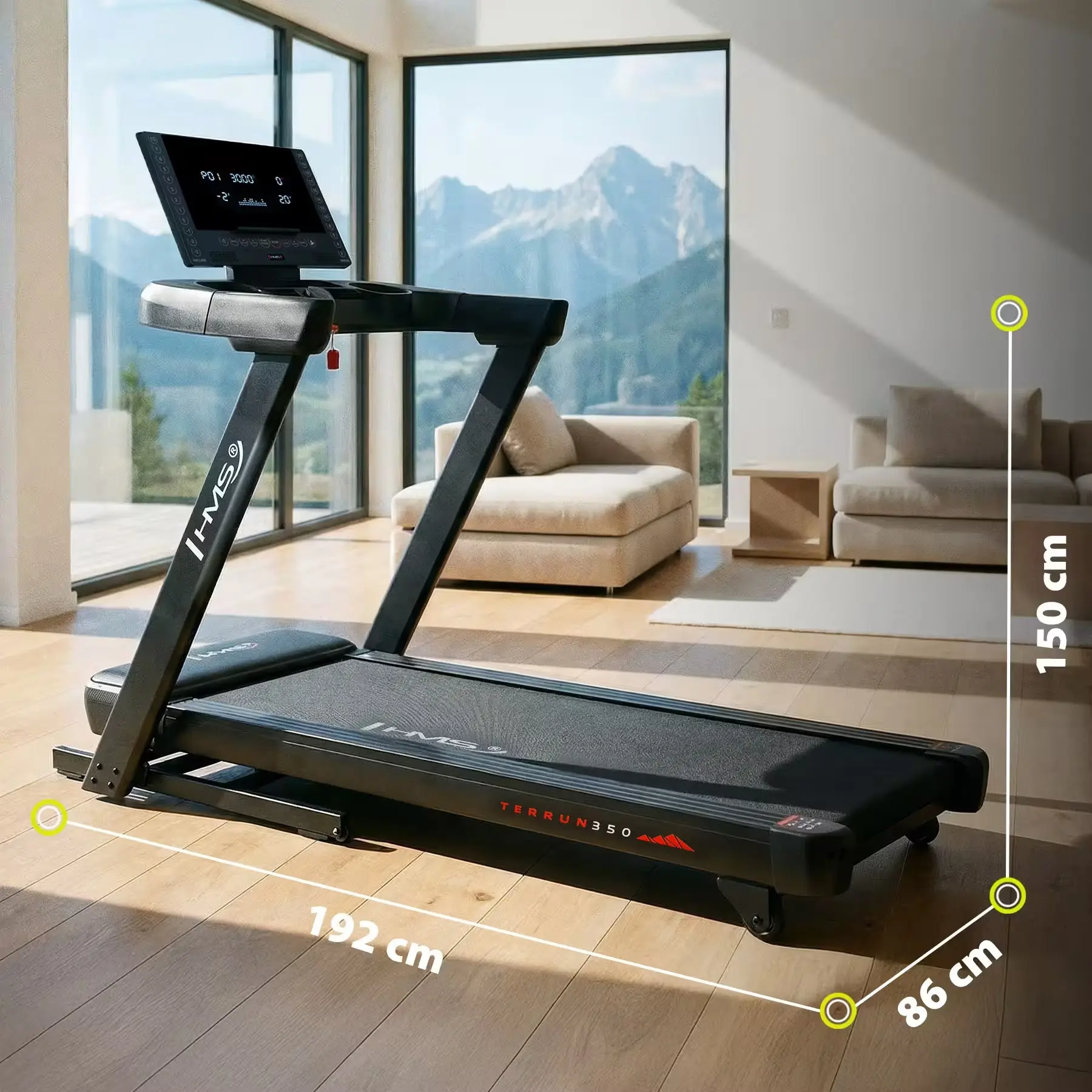 Banda de alergare Hms Terrun350 (Black) - 6