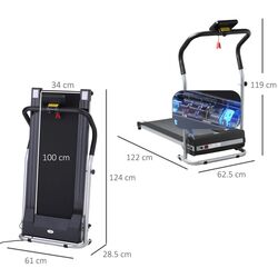 Banda de alergare Homcom B1-0098 (Black) Thumb