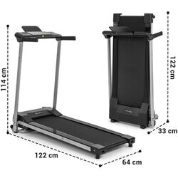 Banda de alergare Klarfit Treado Active (Grey/Black) Thumb