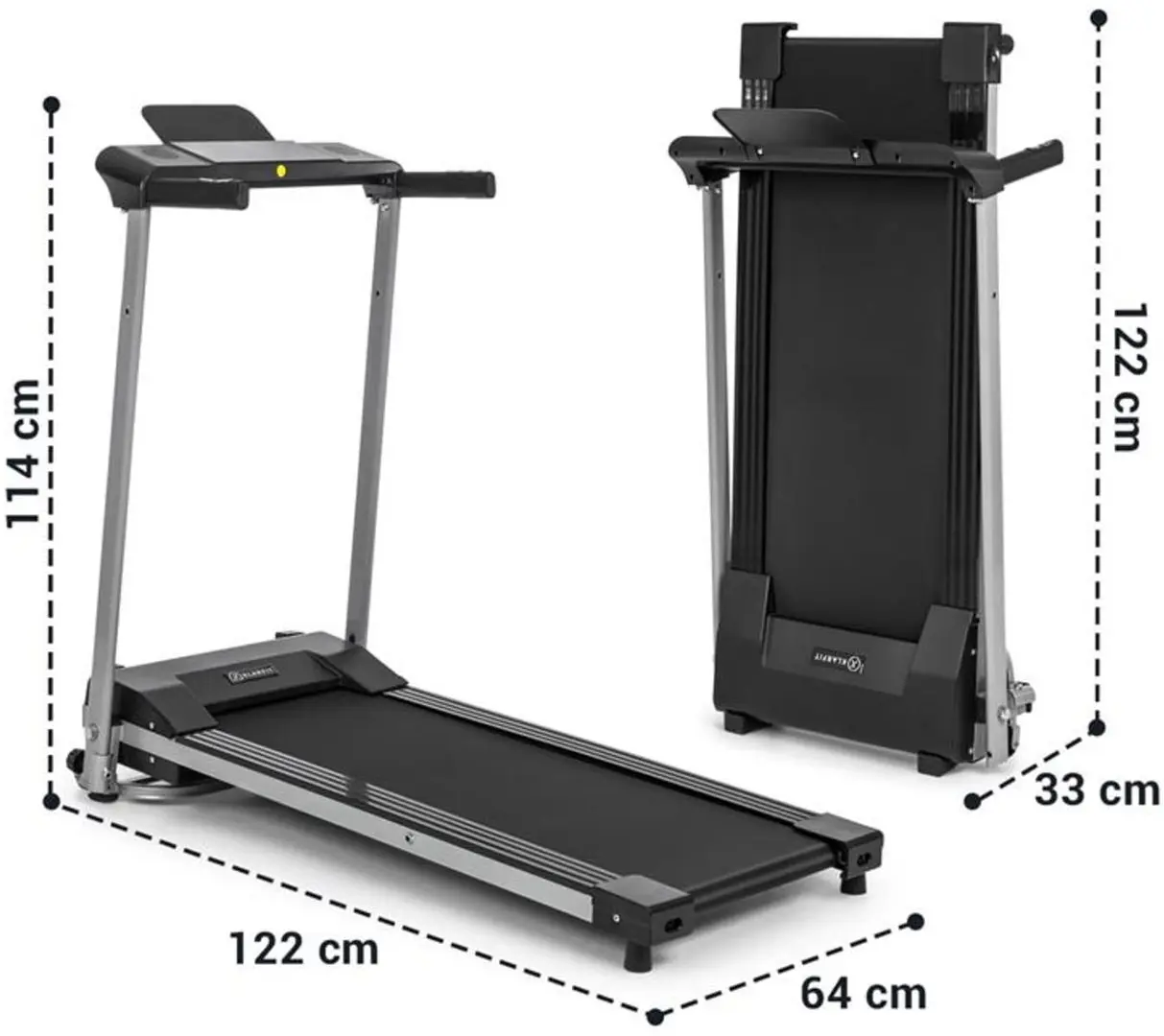 Banda de alergare Klarfit Treado Active (Grey/Black)