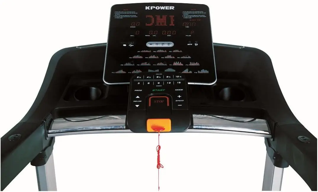 Banda de alergat Kpower DHS 2550 (Black/Silver) - 2